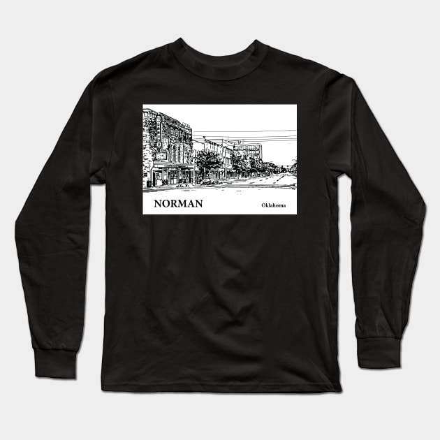 Norman Oklahoma Long Sleeve T-Shirt by Lakeric